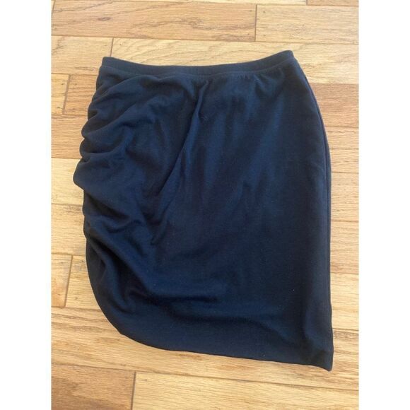 Gap women's black ruched side mini bodycon pull on short skirt size XS - Picture 1 of 8